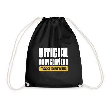 official quinceanera taxi driver Design - Turnbeutel - Schwarz - Vorne
