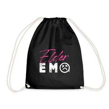 Elderemo - Drawstring Bag - black - Front