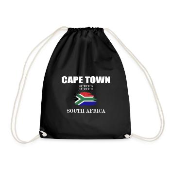 Cape Town Afrique du Sud Le Cap - Sac de sport léger - noir - Devant