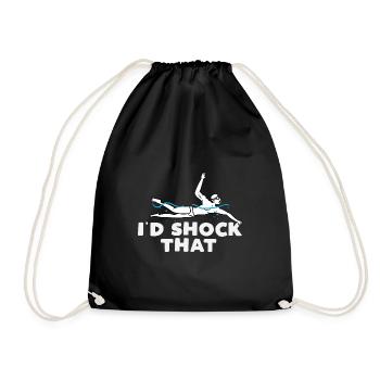 Id choquant que Design pour un amateur de piscine plaisante - Sac de sport léger - noir - Devant