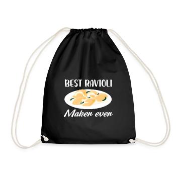 Meilleur fabricant de raviolis de tous les temps pâtes farcies à l’italienne - Sac de sport léger - noir - Devant