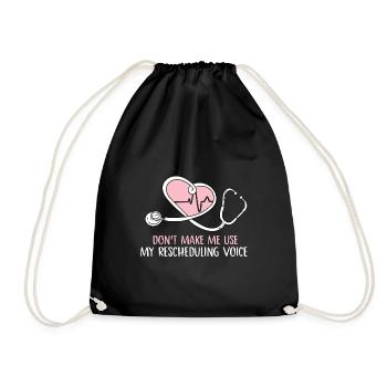 ne me faites pas utiliser ma conception vocale de reprogrammation - Sac de sport léger - noir - Devant