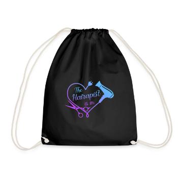 The Therapist is in - Drawstring Bag - black - Front