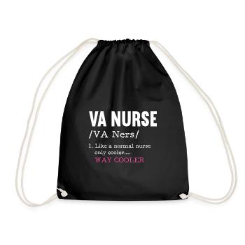 Signification de l’infirmière VA - Sac de sport léger - noir - Devant