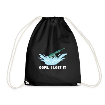 oops I lost it Design for a guns fan - Turnbeutel - Schwarz - Vorne
