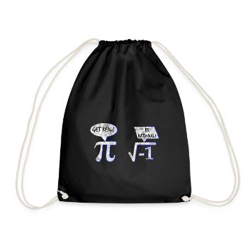 Get Real Be Rational Math Math Gift - Drawstring Bag - black - Front