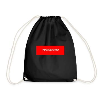 YOUTUBE STAR GIFT IDEA - Drawstring Bag - black - Front