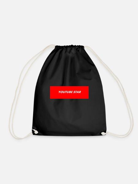 YOUTUBE STAR GIFT IDEA - Drawstring Bag - black