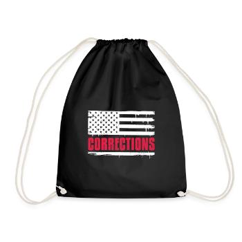 Corrections Officer American Patriot Penal Officer - Drawstring Bag - black - Front