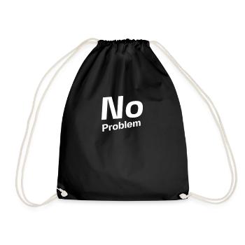 No Problem - Turnbeutel - Schwarz - Vorne