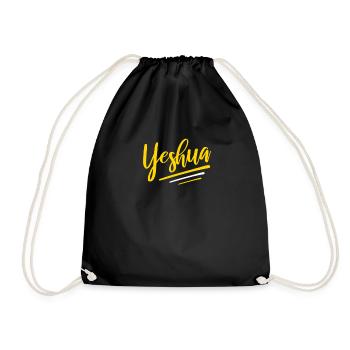 Yeshua Jesus God's Name - Drawstring Bag - black - Front
