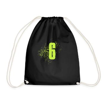 6 - Drawstring Bag - black - Front