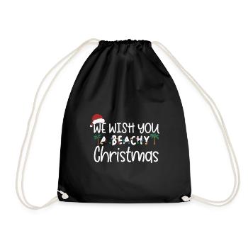 Nous vous souhaitons un Noël beachy, drôle de Noël - Sac de sport léger - noir - Devant