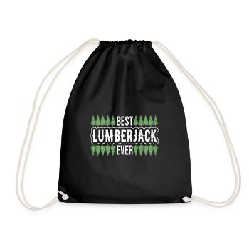 Bûcheron Bûcheron Tronçonneuse - Sac de sport léger - noir - Devant