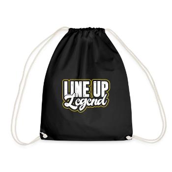 line up legends Design for a line up fans - Drawstring Bag - black - Front