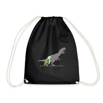 T-Rex shadow parrot - Turnbeutel - Schwarz - Vorne