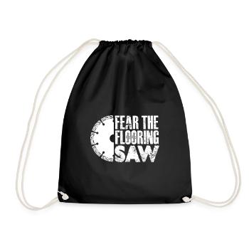 Peur de la scie au sol - Sac de sport léger - noir - Devant