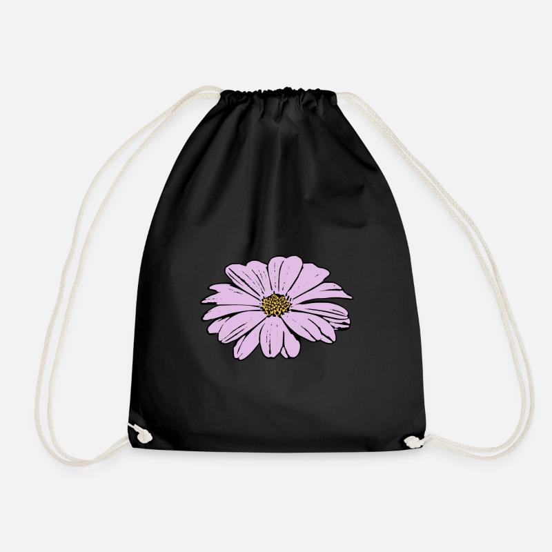 Fleur fleur pastel fleurs fleurs pastel lilas - Sac de sport léger - noir