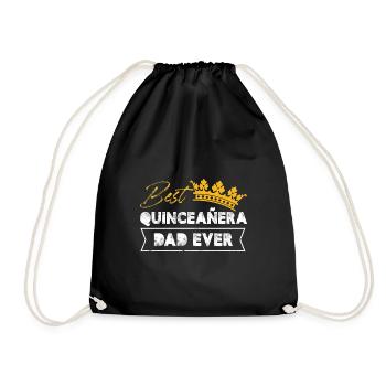 meilleur papa quinceanera de tous les temps Design - Sac de sport léger - noir - Devant
