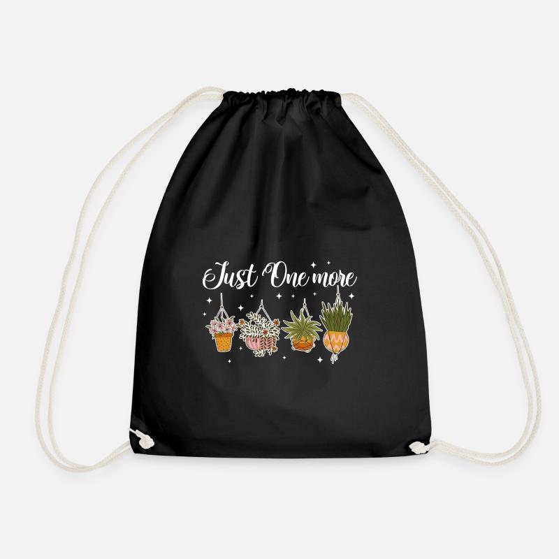 just one more plant - Turnbeutel - Schwarz