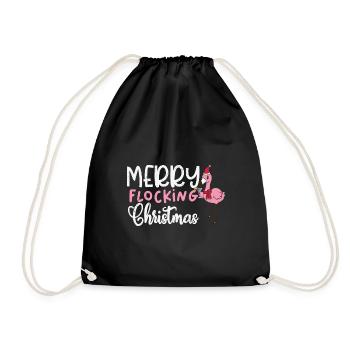 Joyeux Noël en flocage, Drôle de Noël en juillet - Sac de sport léger - noir - Devant