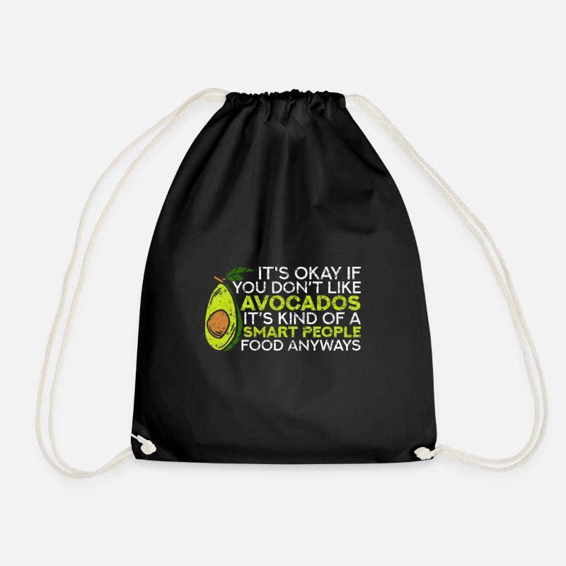 Avocado - Turnbeutel - Schwarz