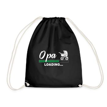 Opa loading - Turnbeutel - Schwarz - Vorne