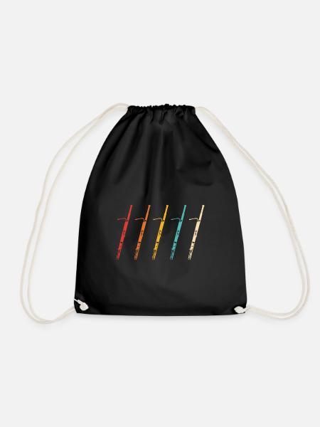 Bassoon Retro | Bassoon - Turnbeutel - Schwarz
