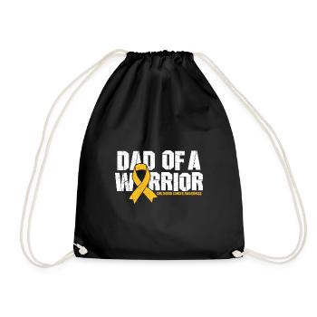 Père d’un guerrier Conception du cancer infantile - Sac de sport léger - noir - Devant