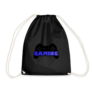 Blue Joystick Gaming - Drawstring Bag - black - Front
