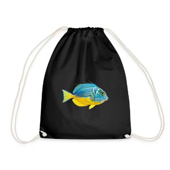 Vivid Parrotfish Burst - Turnbeutel - Schwarz - Vorne