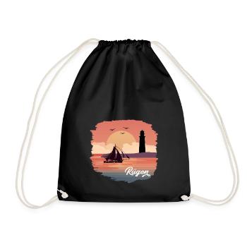 Rügen Landschaft - Geschenk für Rügen Fan - Turnbeutel - Schwarz - Vorne