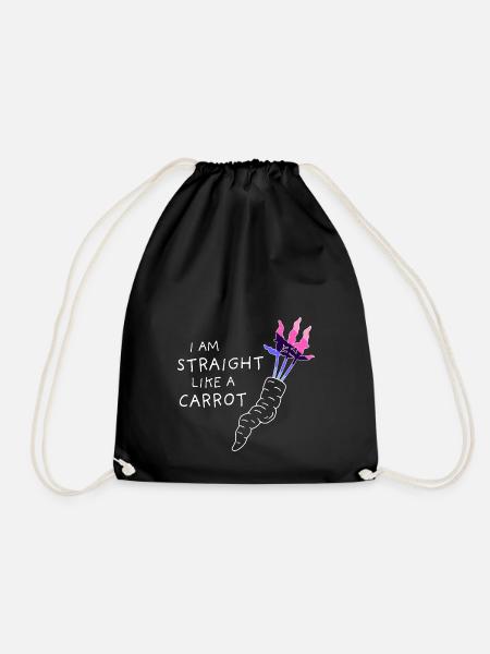 omni pride - droit comme une carotte - blanc - Sac de sport léger - noir