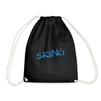 skiing - Turnbeutel - Schwarz - Vorne