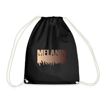 Juneteenth Day 1865, Freedom Day, Melanin - Drawstring Bag - black - Front