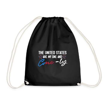 the united states are my one and conely Design - Turnbeutel - Schwarz - Vorne