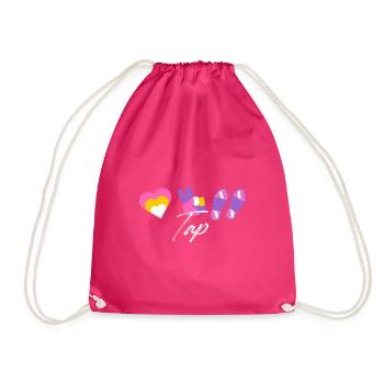tap dance symbols love Design for a tap dance - Turnbeutel - Fuchsia - Vorne