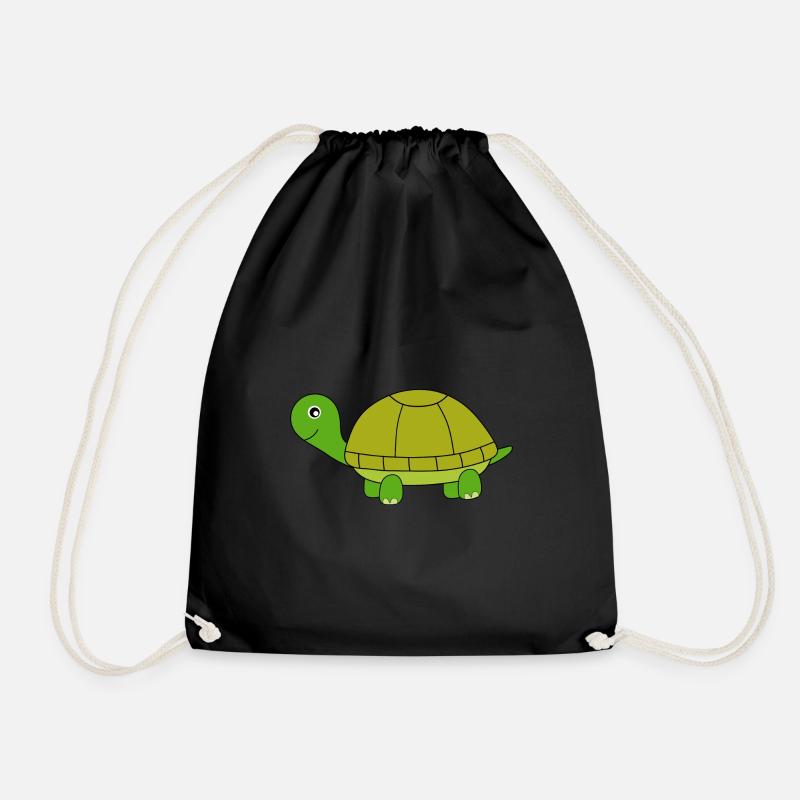 Schildkröte - Turnbeutel - Schwarz