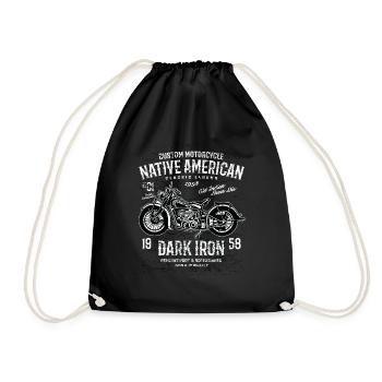 Dark Iron - Drawstring Bag - black - Front
