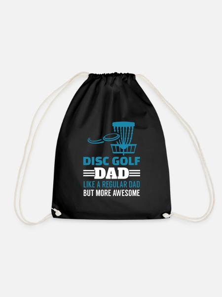 Disc Golf Dad Shirt - Turnbeutel - Schwarz