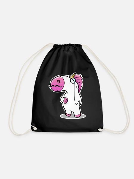 Like a Sir - Unicorn - Drawstring Bag - black