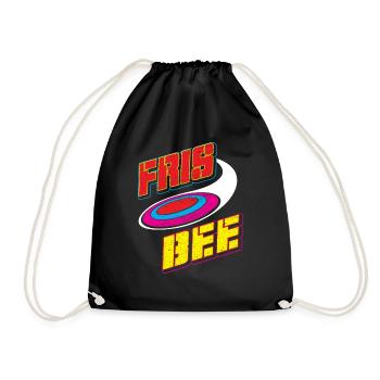 Frisbee - Ultimate Frisbee - Drawstring Bag - black - Front