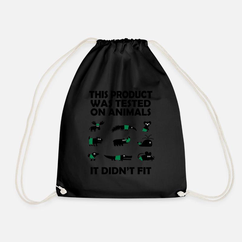 PRODUCT tested on Animals - Didn't Fit - Drawstring Bag - black