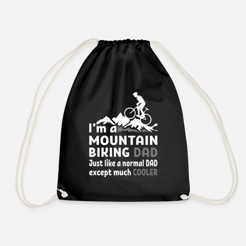 Mountain Biking Dad - Turnbeutel - Schwarz