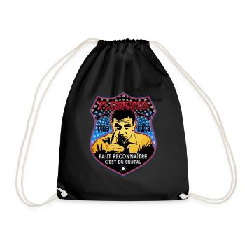 flingueur faut reconnaître lino ventura - Sac de sport léger - noir - Devant