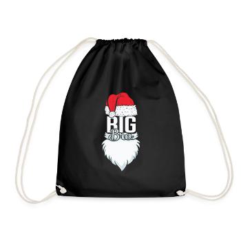 Big Bro Christmas Big Bro Christmas - Drawstring Bag - black - Front