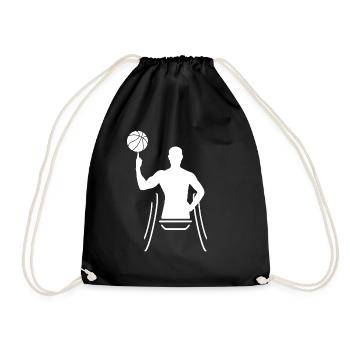 Rollstuhlbasketball - Turnbeutel - Schwarz - Vorne