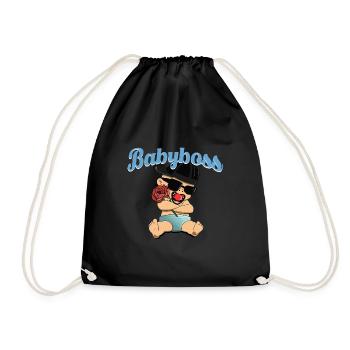 Bébé comme un patron - Babyboss tout-petit enfant parents - Sac de sport léger - noir - Devant