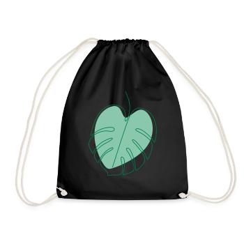 Monstera - Sac de sport léger - noir - Devant