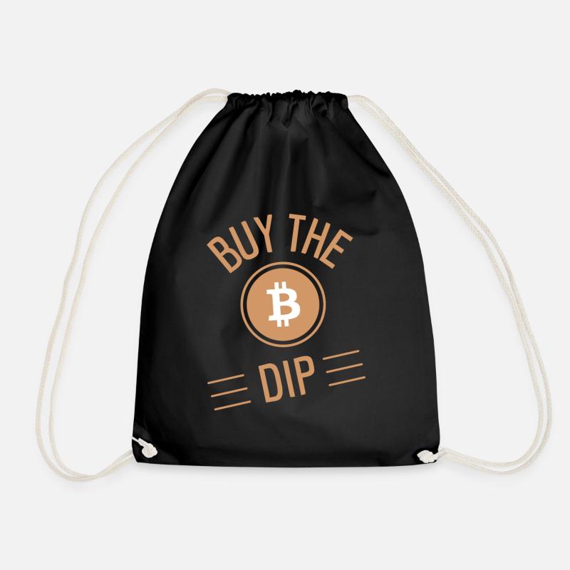 Buy the dip - Drawstring Bag - black